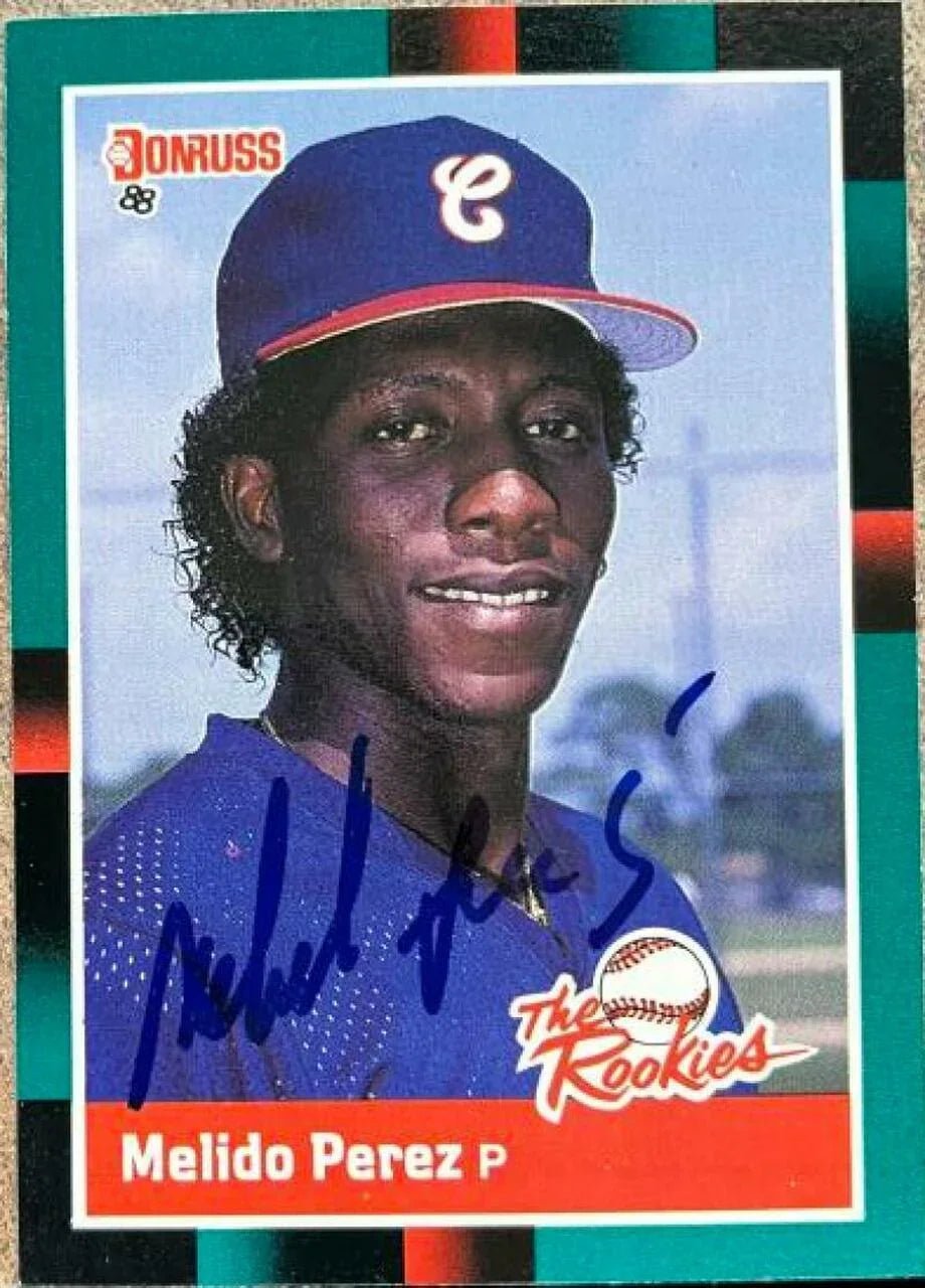 Melido Perez Signed 1988 Donruss Rookies Baseball Card - Chicago White Sox
