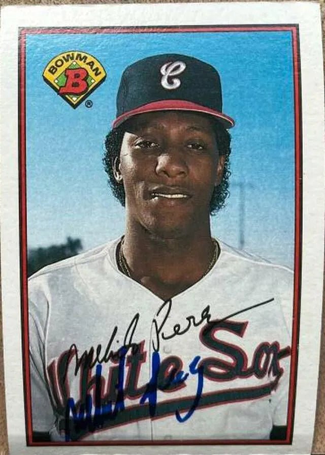 Melido Perez Signed 1989 Bowman Baseball Card - Chicago White Sox
