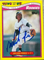 Melido Perez Signed 1989 Topps Toys R Us Rookies Baseball Card - Chicago White Sox