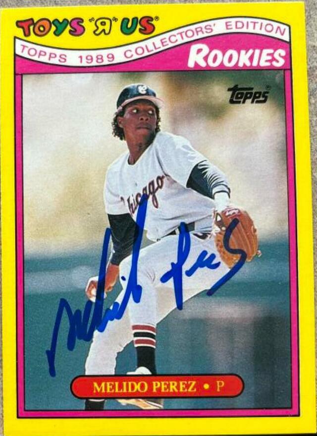 Melido Perez Signed 1989 Topps Toys R Us Rookies Baseball Card - Chicago White Sox - PastPros