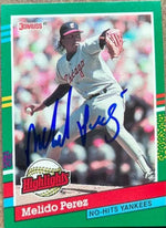 Melido Perez Signed 1991 Donruss Bonus Cards Baseball Card - Chicago White Sox