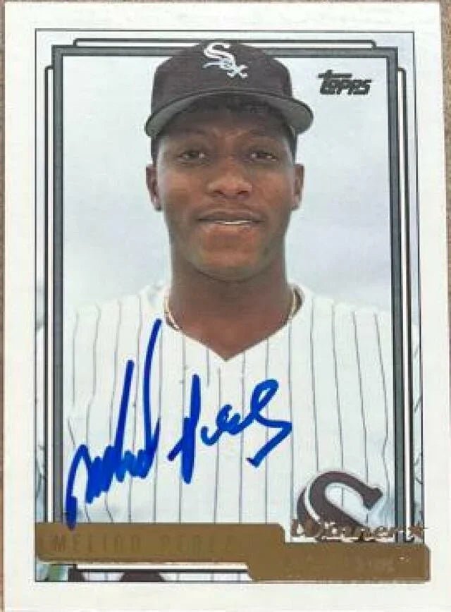 Melido Perez Signed 1992 Topps Gold Winner Baseball Card - Chicago White Sox