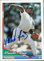 Melido Perez Signed 1994 Topps Baseball Card - New York Yankees