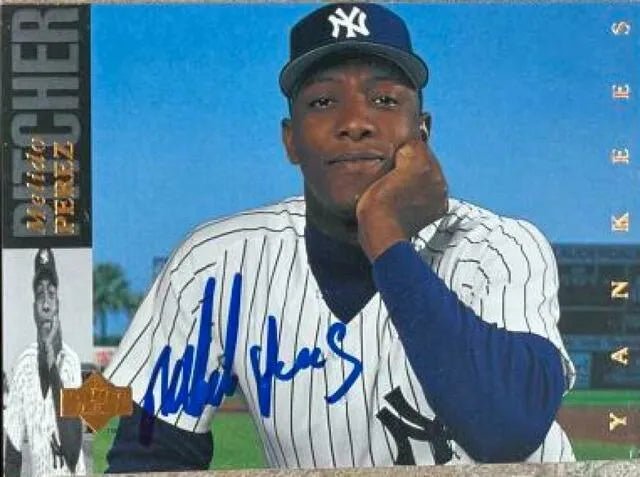 Melido Perez Signed 1994 Upper Deck Baseball Card - New York Yankees