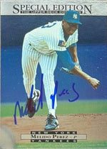 Melido Perez Signed 1995 Upper Deck Special Edition Baseball Card - New York Yankees - PastPros