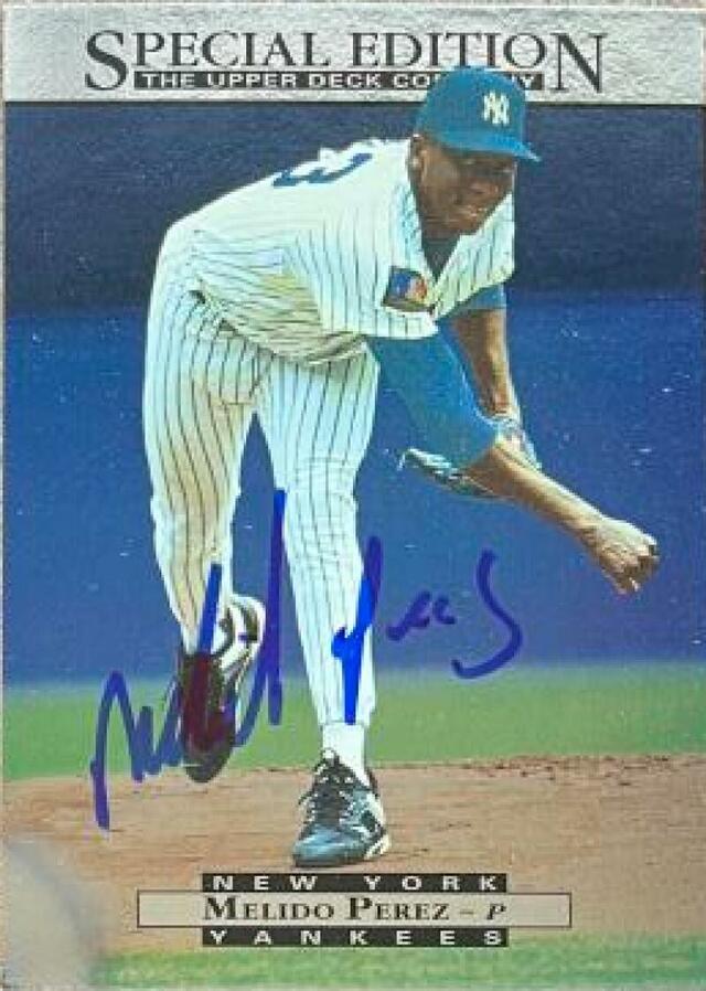 Melido Perez Signed 1995 Upper Deck Special Edition Baseball Card - New York Yankees - PastPros