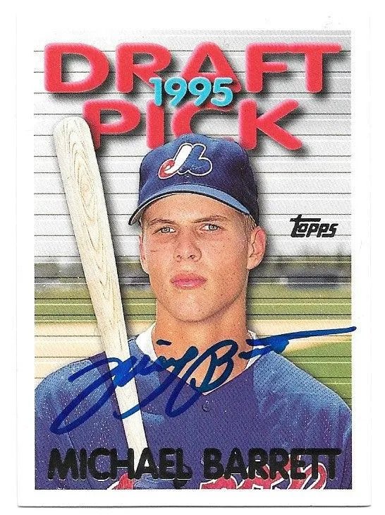 Michael Barrett Signed 1995 Topps Traded & Rookies Baseball Card - Montreal Expos
