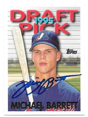 Michael Barrett Signed 1995 Topps Traded & Rookies Baseball Card - Montreal Expos