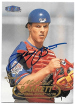 Michael Barrett Signed 1998 Fleer Tradition Baseball Card - Montreal Expos - PastPros