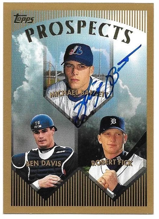 Michael Barrett Signed 1999 Topps Baseball Card - Montreal Expos