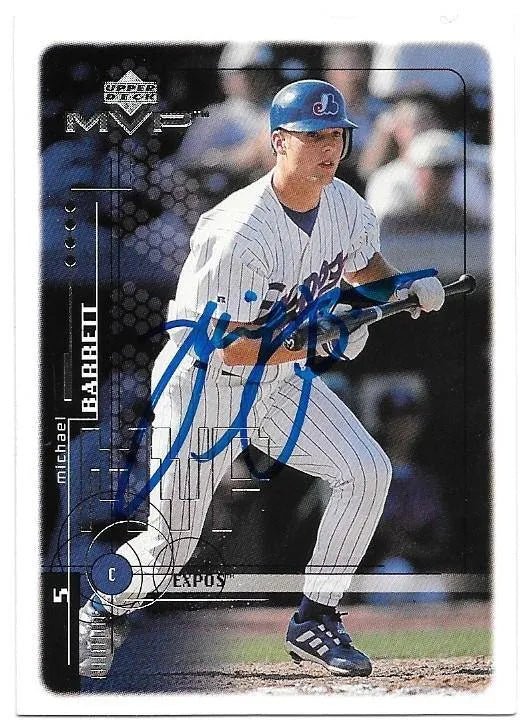 Michael Barrett Signed 1999 Upper Deck MVP Baseball Card - Montreal Expos