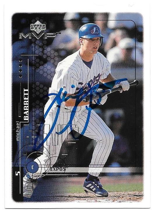 Michael Barrett Signed 1999 Upper Deck MVP Baseball Card - Montreal Expos - PastPros