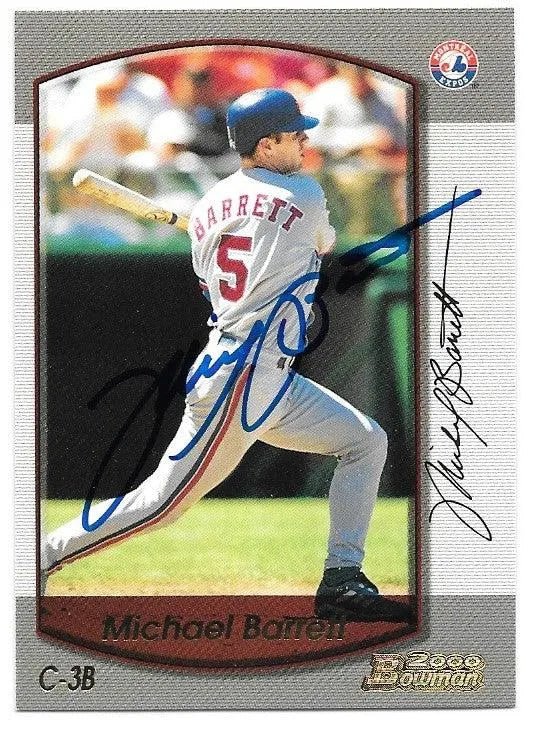 Michael Barrett Signed 2000 Bowman Baseball Card - Montreal Expos