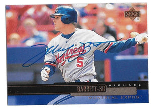 Michael Barrett Signed 2000 Upper Deck Baseball Card - Montreal Expos