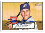 Michael Barrett Signed 2001 Topps Heritage Baseball Card - Montreal Expos