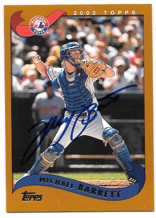 Michael Barrett Signed 2002 Topps Baseball Card - Montreal Expos - PastPros