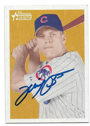 Michael Barrett Signed 2006 Bowman Heritage Baseball Card - Chicago Cubs - PastPros