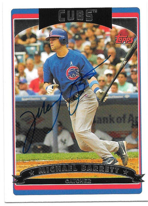 Michael Barrett Signed 2006 Topps Baseball Card - Chicago Cubs - PastPros