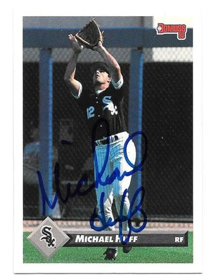 Michael Huff Signed 1993 Donruss Baseball Card - Chicago White Sox