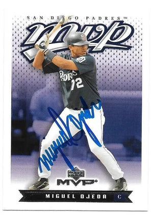 Miguel Ojeda Signed 2003 MVP Baseball Card - San Diego Padres