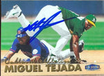 Miguel Tejada Signed 1999 Fleer Tradition Baseball Card - Oakland A's - PastPros