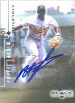Miguel Tejada Signed 1999 Upper Deck Black Diamond Baseball Card - Oakland A's - PastPros