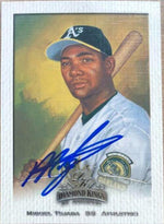 Miguel Tejada Signed 2002 Donruss Diamond Kings Baseball Card - Oakland A's - PastPros