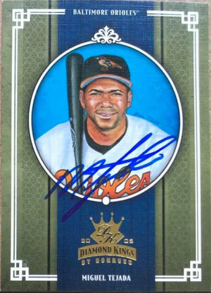 Miguel Tejada Signed 2005 Donruss Diamond Kings Baseball Card - Baltimore Orioles - PastPros