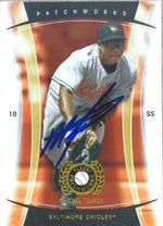 Miguel Tejada Signed 2005 Fleer Patchworks Gold Baseball Card - Baltimore Orioles