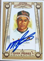 Miguel Tejada Signed 2006 Allen & Ginter Dick Perez Sketches Baseball Card - Baltimore Orioles