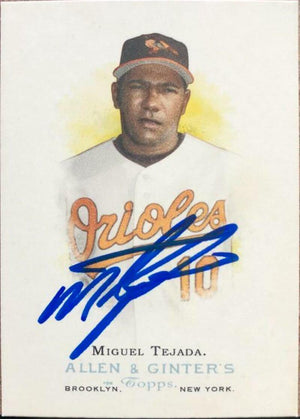 Miguel Tejada Signed 2006 Allen & Ginter Baseball Card - Baltimore Orioles - PastPros