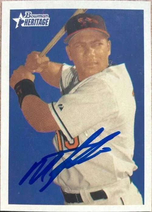 Miguel Tejada Signed 2006 Bowman Heritage Baseball Card - Baltimore Orioles