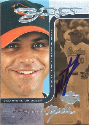 Miguel Tejada Signed 2006 Topps Co-Signers - Changing Faces Silver Bronze Baseball Card - Baltimore Orioles - PastPros