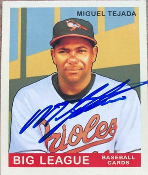 Miguel Tejada Signed 2007 Upper Deck Goudey Baseball Card - Baltimore Orioles - PastPros