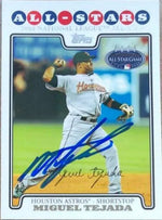 Miguel Tejada Signed 2008 Topps Update Baseball Card - Houston Astros