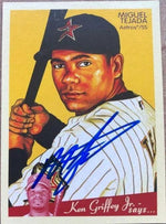 Miguel Tejada Signed 2008 Upper Deck Goudey Baseball Card - Houston Astros