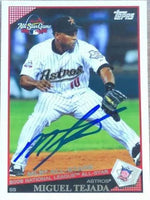 Miguel Tejada Signed 2009 Topps Update Baseball Card - Houston Astros