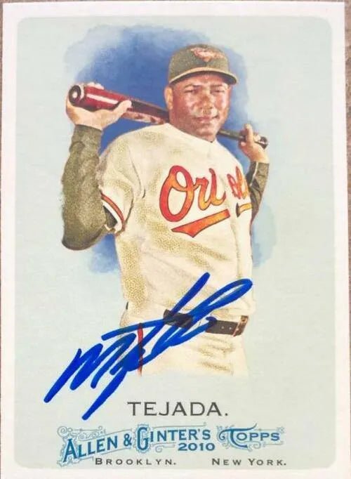 Miguel Tejada Signed 2010 Allen & Ginter Baseball Card - Houston Astros