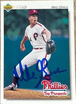 Mike Grace Signed 1992 Upper Deck Minors Baseball Card - Philadelphia Phillies