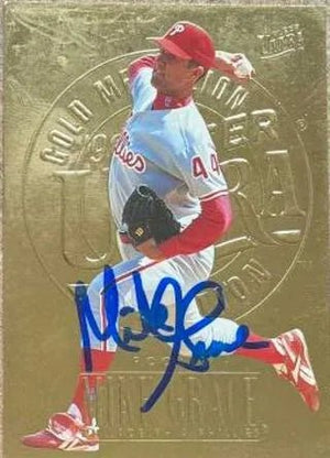 Mike Grace Signed 1996 Fleer Ultra Gold Medallion Baseball Card - Philadelphia Phillies