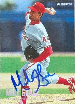 Mike Grace Signed 1996 Fleer Update Tiffany Baseball Card - Philadelphia Phillies