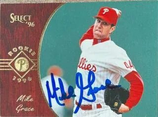 Mike Grace Signed 1996 Score Select Baseball Card - Philadelphia Phillies