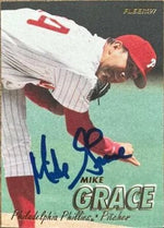 Mike Grace Signed 1997 Fleer Baseball Card - Philadelphia Phillies