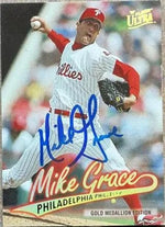 Mike Grace Signed 1997 Fleer Ultra Gold Medallion Baseball Card - Philadelphia Phillies