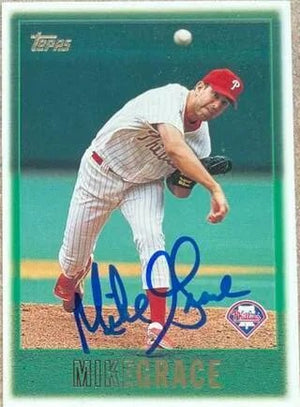 Mike Grace Signed 1997 Topps Baseball Card - Philadelphia Phillies