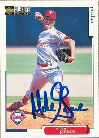 Mike Grace Signed 1998 Collector's Choice Baseball Card - Philadelphia Phillies - PastPros