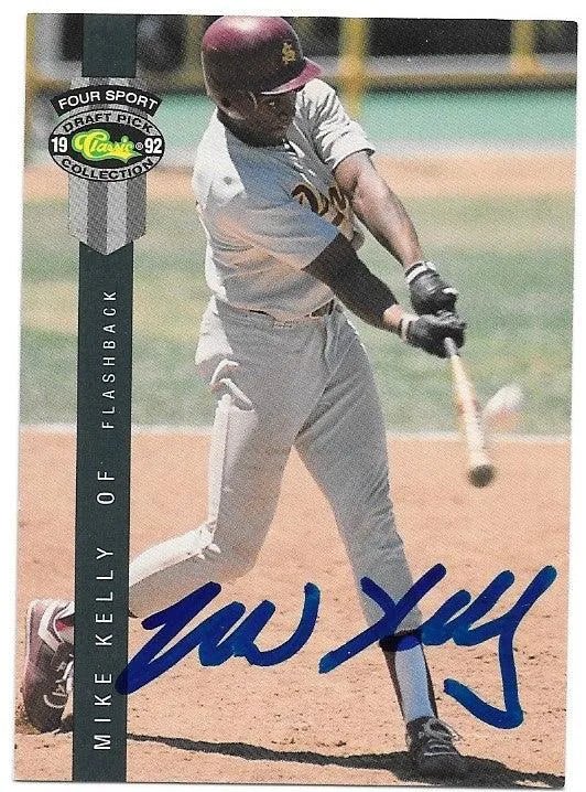 Mike Kelly Signed 1992 Classic Four Sport Baseball Card
