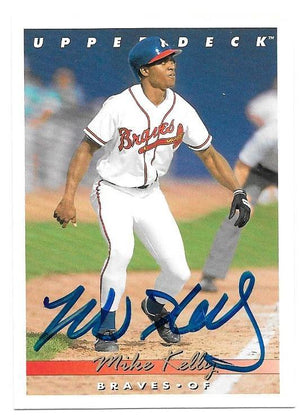 Mike Kelly Signed 1993 Upper Deck Baseball Card - Atlanta Braves - PastPros
