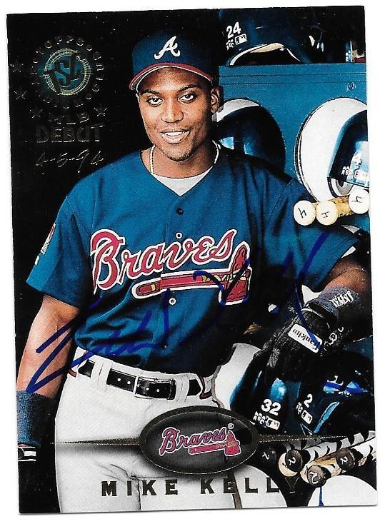 Mike Kelly Signed 1995 Stadium Club Baseball Card - Atlanta Braves - PastPros