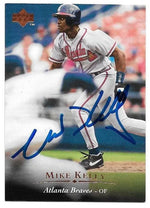 Mike Kelly Signed 1995 Upper Deck Baseball Card - Atlanta Braves